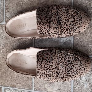 Leopard Loafer Mules
